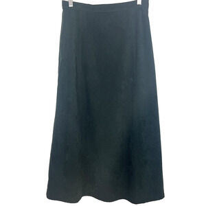 Vintage Talbots Midi Skirt Hunter Green 10P Faux Suede (fits like an 8 regular)